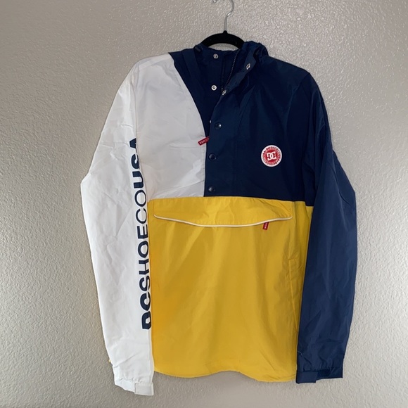 DCSHOECOUSA Mens Wind-Breaker Hoodie Polyester Blend Size Large NWT - Picture 3 of 6